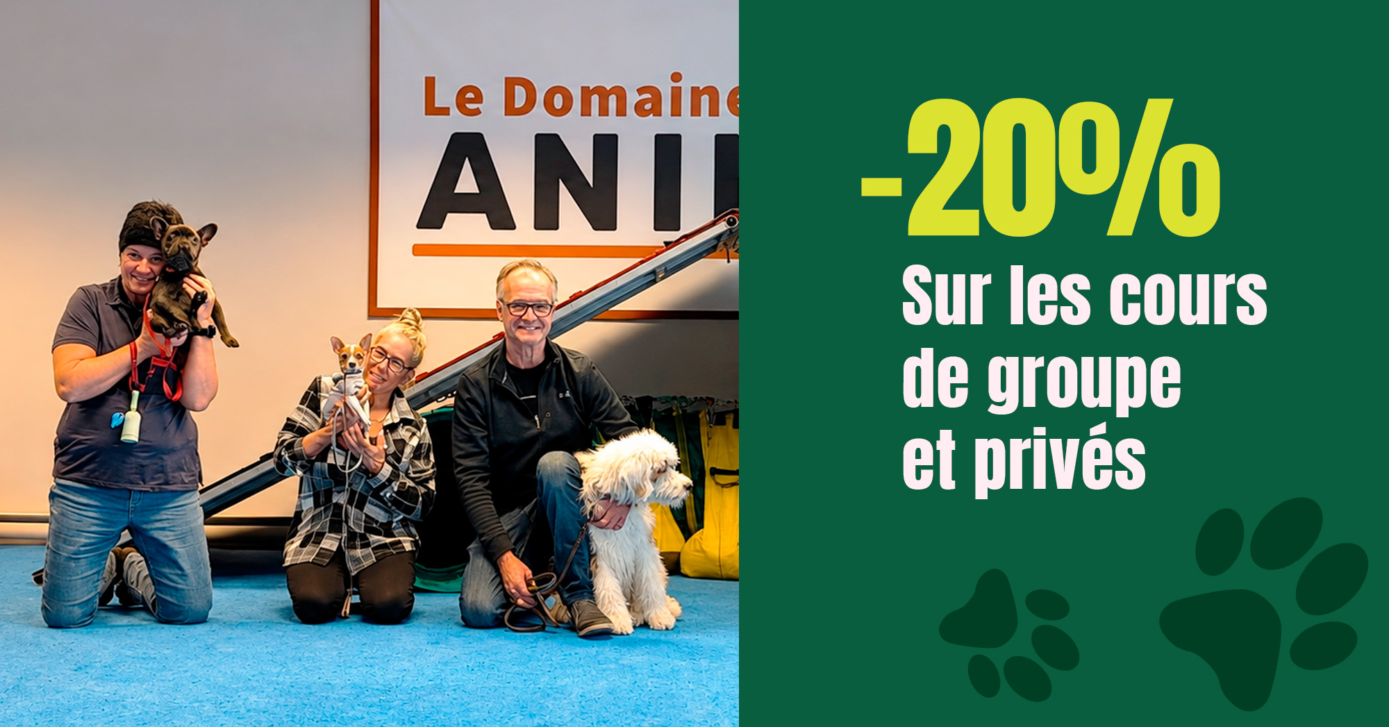 -20% sur les cours de groupe et privés
